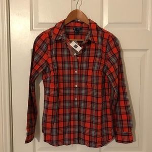 📦Gap Factory Boyfriend Fit Plaid Button Down
